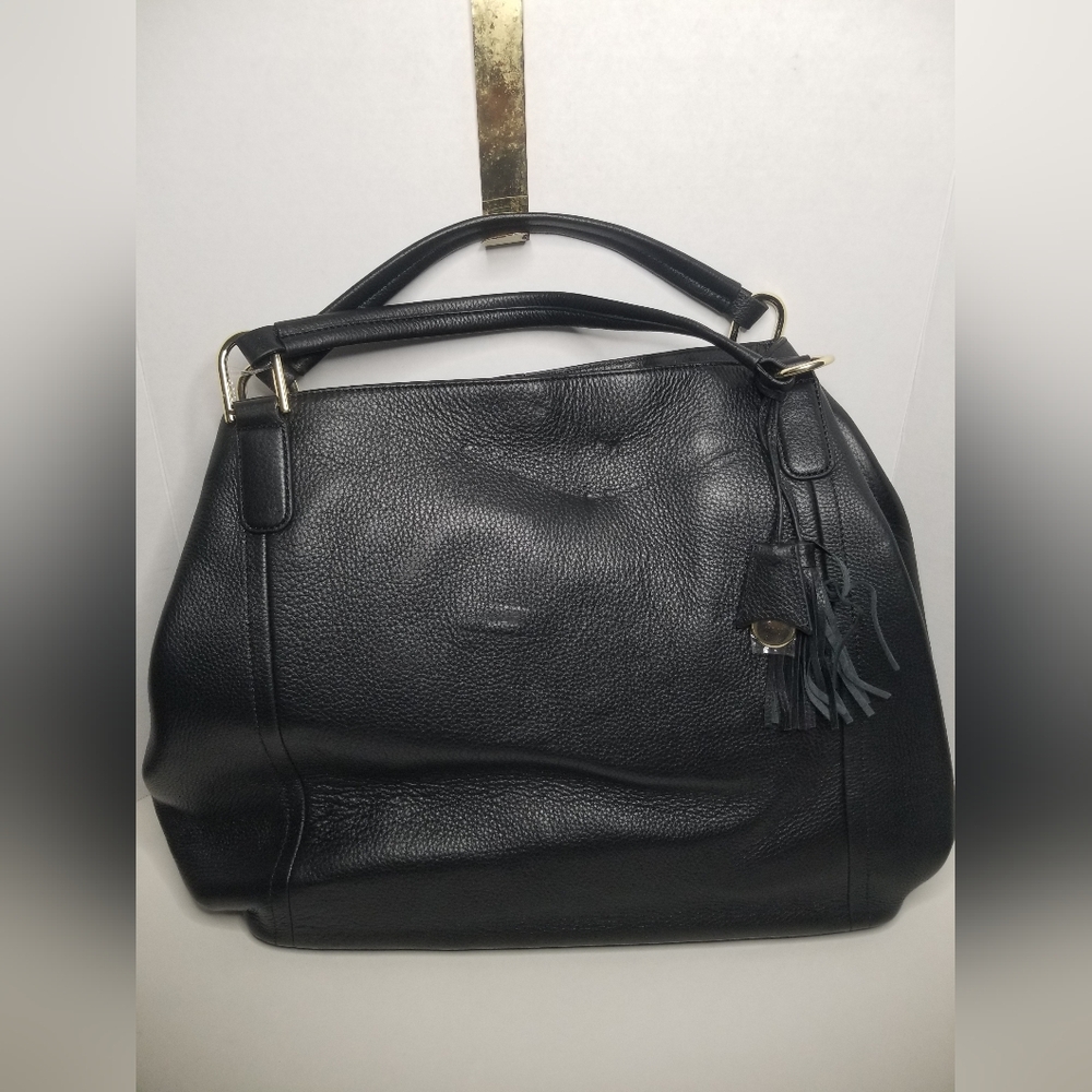 G.I.L.I. Pebble Leather Large Roma Black